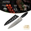 Thyme & Table Non-Stick Coated High Carbon Stainlless Steel 8" Damascus Chef's Knife