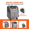 VEVOR Cat Carrier with Wheels, Rolling Pet Carrier with Telescopic Handle and Shoulder Strap, Dog Carrier with Wheels for Pets under 18 lbs