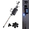 Multiple Crutch for Adult Seniors Walk Travel Ergonomic Stick Aluminum Portable Cane Adjustable Height include Night light Storage Bag Cup Holder Bell