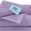 Luxury Washcloths for Bathroom 12 Pcs Set Hotel Spa Kitchen Circlet Egyptian Cotton Highly Absorbent Hotel Quality Face Towels Bulk Set 13x13 Inch Lav