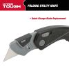 Hyper Tough Plastic Folding Utility Knife, Blade Included, Model 6713V